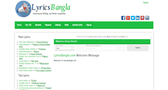 Desktop Screenshot of lyricsbangla.com