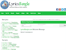 Tablet Screenshot of lyricsbangla.com